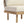 Acacia Wood Outdoor Armless Chair with Rope Back & Weather-Resistant Cushion