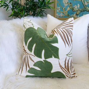 Autumn Vibes Leaf Accent Pillow