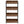 4 Tier Retail Display Rack With Hooks, Tall Metal Snack Stand With Shelves - Brown / Black