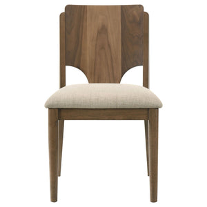 Graham - 5 Piece Round Dining Table Set - Walnut