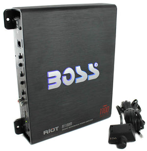 Boss 10" 1500W Subwoofer + Q Power Truck Enclosure + Boss 1100W A/B Amplifier