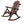 Durable Wooden Porch Rocker, Fir Log Rocking Chair