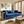 FX-P11-RB 87.4 Inches Upholstered 3-Seater Sofa with Throw Pillows