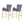 Fabric Counter Height Bar Stools (Set of 2)