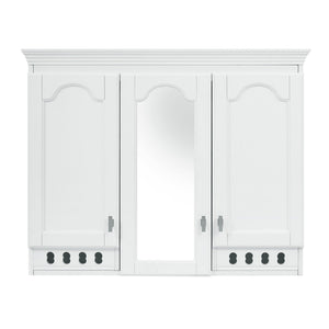 Wall Mount Mirror Cabinet With Adjustable Shelves, Soft Closing Hinges