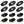 RIGID Industries A-Series Rock Light Kit - 6 Amber Lights - Black