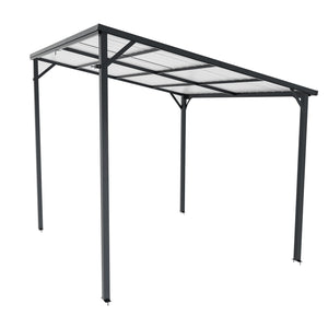 Outdoor Pergola 8' x 10' Metal Inclined Roof