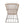 Outdoor 7-Piece Dining Set - Rectangular Teak Wood Table + 6 Wicker Chairs with Cushions