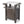 Keter Unity 40 Gal Patio Storage Grilling Bar Cart w/ Stainless Steel Top, Brown