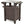 Keter Unity 40 Gal Patio Storage Grilling Bar Cart w/ Stainless Steel Top, Brown
