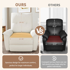 270° Power Swivel Rocker Recliner Chair with Phone Holder