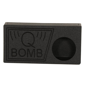 Q Power QBomb 10 Inch Single Vented Subwoofer Sub Box with Black Bedliner Spray - TRAPSKI
