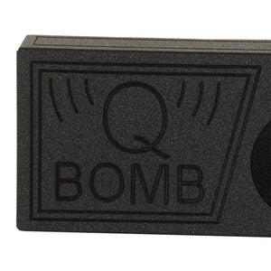Q Power QBomb 10 Inch Single Vented Subwoofer Sub Box with Black Bedliner Spray - TRAPSKI
