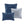 7 Piece Printed Seersucker Comforter Set Navy Queen