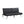Contemporary Wood Frame Sofa Bed With Stainless Legs - Black