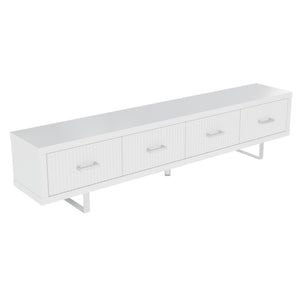 TV Stand With Slatted Drawers