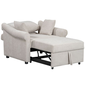 Convertible Sleeper Chair With Adjustable Backrest