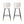Modern Style Barstool, Tipped Ends, Suitable For Various Decoration Styles - White