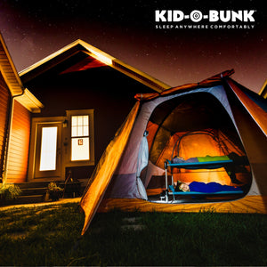 Disc-O-Bed Youth Kid-O-Bunk Benchable Double Cot with Storage Organizers, Teal