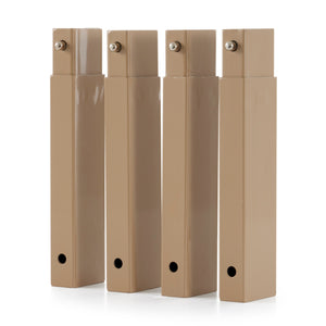 Disc-O-Bed 19802 7" Leg Height Extensions for Cam-O-Bunk Cots, Tan - TRAPSKI