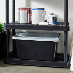 Life Story 55 Quart Stackable Storage Bin, Heavy Duty Lidded Container, 12 Pack