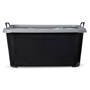 Life Story 55 Quart Stackable Storage Bin, Heavy Duty Lidded Container, 24 Pack