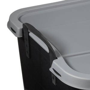 Life Story 55 Quart Stackable Storage Bin, Heavy Duty Lidded Container, 24 Pack