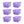 Life Story 55 Quart Stackable Storage Bin, Light Duty Container, Purple, 6 Pack