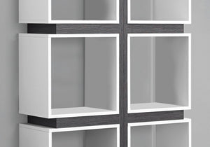 Contemporary 5-Tier White Bookshelf