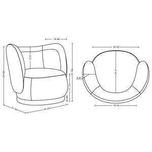 Siri - Lounge Chair - Wheat