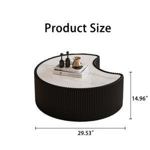 Light Sintered Stone Top Coffee Table