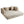 Convertible Sleeper Sofa Bed With Cylindrical Pillow, With Fixed Shape Frame