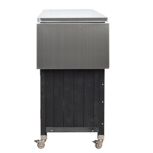 Foldable Outdoor Kitchen Island Patio Mobile Kitchen Cart