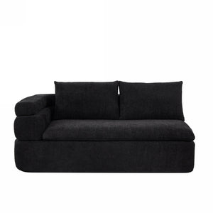 106" L-Shape Sectional Sofas (Black)