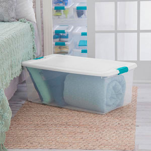 Sterilite 106 Quart Latching Storage Tote, 4 Pk and 70 Quart Storage Tote, 4 Pk