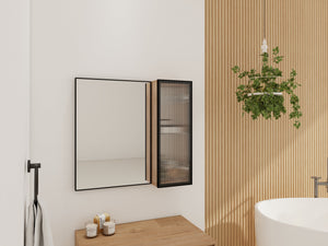 10'' Bathroom Wall Mirror Cabinet with Acrylic Door