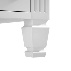 Modern Bathroom Vanity With Ceramic Sink, Freestanding