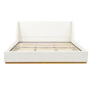 Luxury Upholstered Bed with Wings