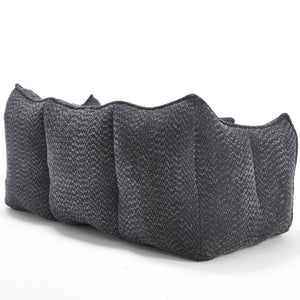 Comfortable Dual Beanbag Chair With High Resilience Foam Core For 2 People