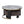 Nesting Round Coffee Table With Ottoman (Set of 2) - Gold / Brown