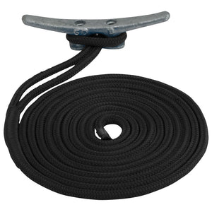 Sea-Dog Double Braided Nylon Dock Line - 5/8" x 20 - Black