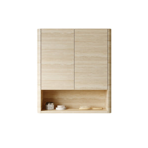 ZUNO 26" Wall-Mounted Bathroom Cabinet with Doors and Shelf