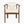 Outdoor Dining Chair Set of 2 with Curved Acacia Wood Arms