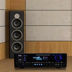 Pyle PT390BTU Digital Home Theater Bluetooth 4 Channel Radio Aux Stereo Receiver