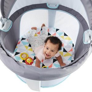 Fisher Price On-the-Go Indoor & Outdoor Folding Baby Travel Dome with Sun Canopy