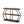 Console Table With Arched Frame, 3 Tier For Living Room - Brown / Black