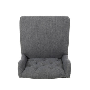 Vienna Fabric Tufted Counter Stool With Nailhead Accents (Set of 2)