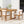 Outdoor Dining Chair Set of 2 with Curved Acacia Wood Arms