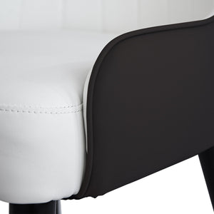 Modern Sponge-Filled Dining Chair, Solid Wood Metal Legs, Suitable For Restaurants, Living Rooms And Rooms (Set of 2)