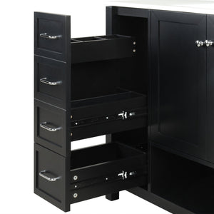 36" Bathroom Vanity with Sink Top and Storage Cabinet